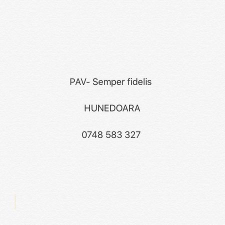 Apartament Pav- Semper Fidelis Hunedoara Zewnętrze zdjęcie